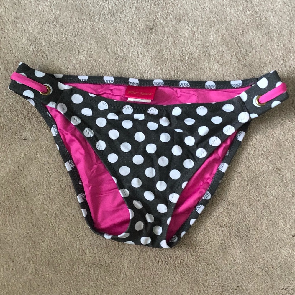 Betsy Johnson Polka Dot Bikini Bottom